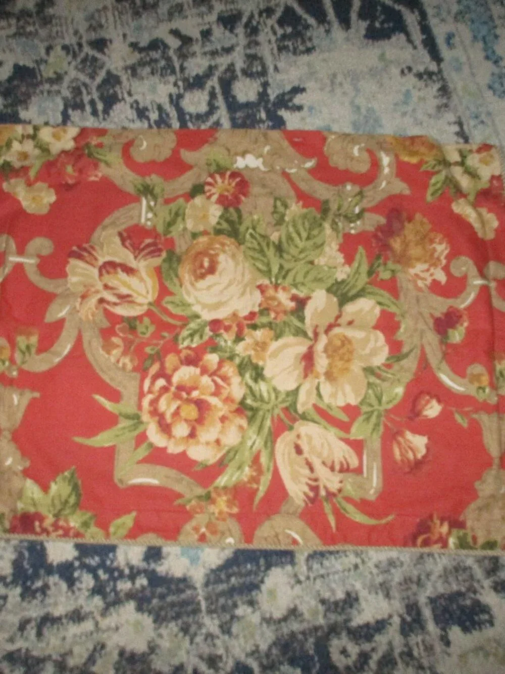 Rose Tree Durham Standard Sham Animal Print Fringe